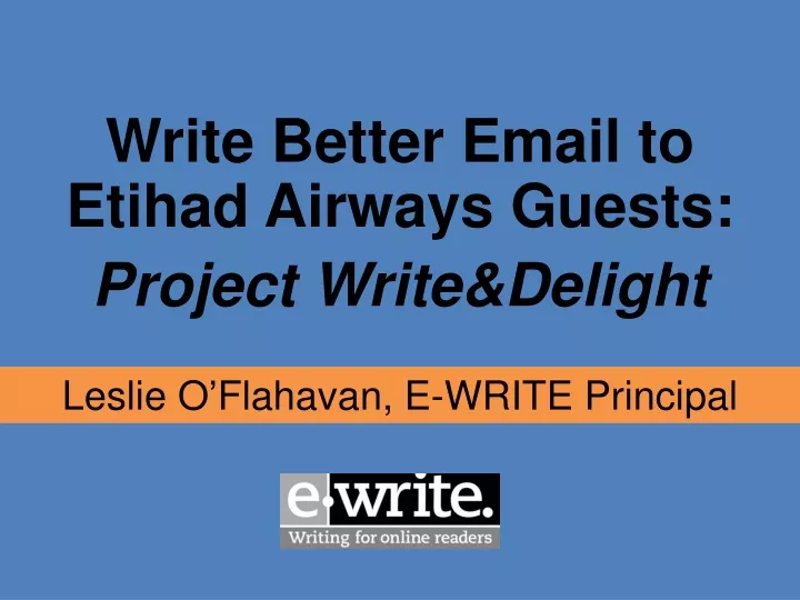 write better email to etihad airways guests project write delight