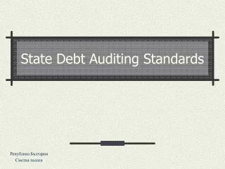 State Debt Auditing Standards