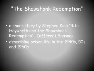 “The Shawshank Redemption”