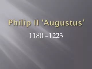 Philip II 'Augustus'
