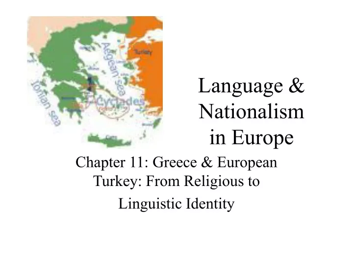 language nationalism in europe