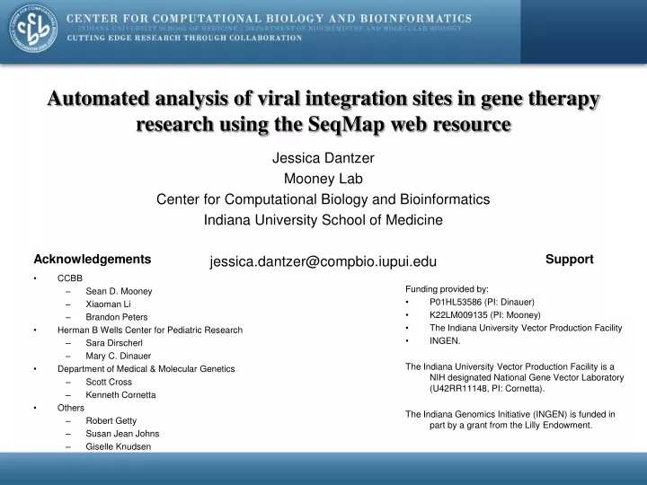 automated analysis of viral integration sites