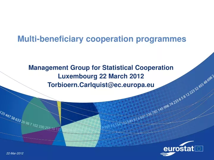 multi beneficiary cooperation programmes