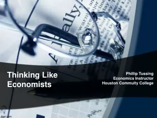Thinking Like Economists