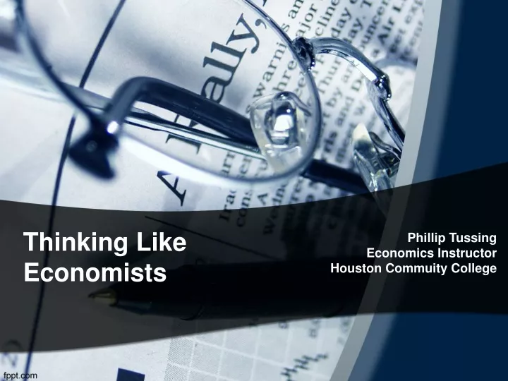 thinking like economists