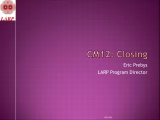 CM12: Closing