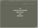 Fundamentals of Data Structures by Ishrath Nousheen - slide 1