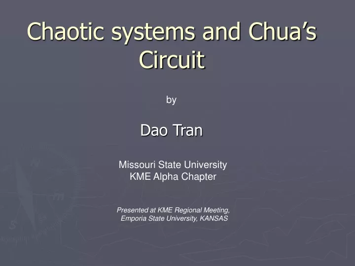chaotic systems and chua s circuit