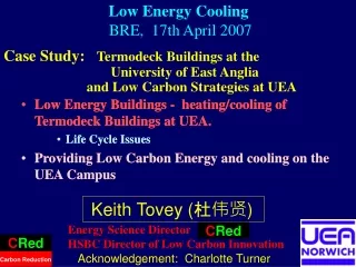 Low Energy Cooling BRE,  17th April 2007