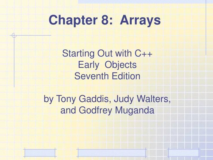 chapter 8 arrays