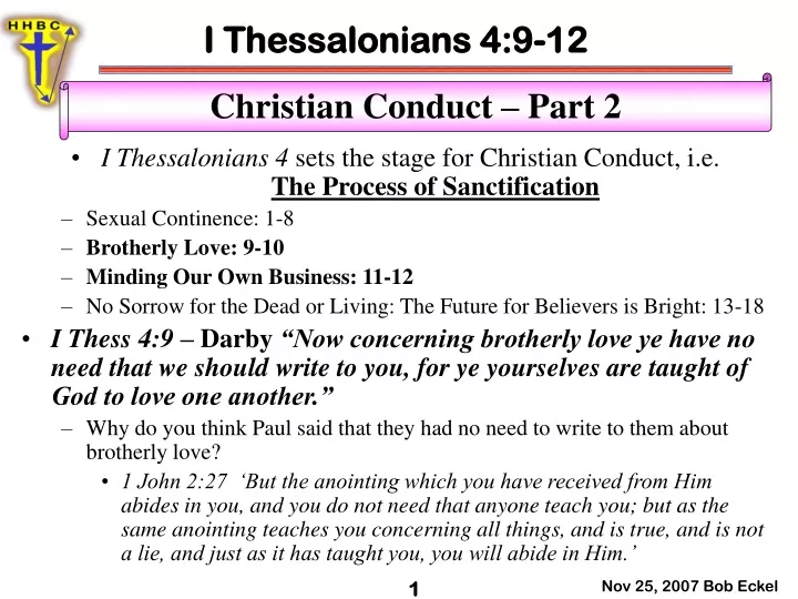 i thessalonians 4 9 12