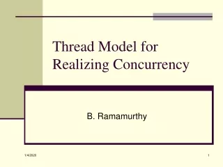 Thread Model for Realizing Concurrency