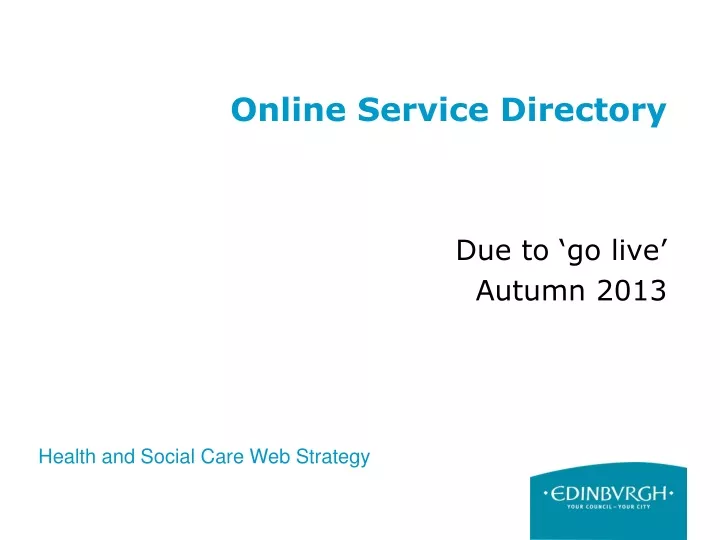 online service directory