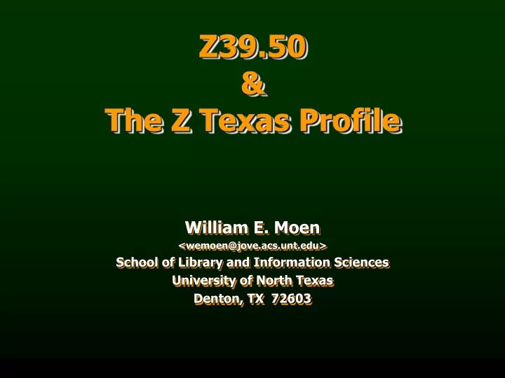 z39 50 the z texas profile