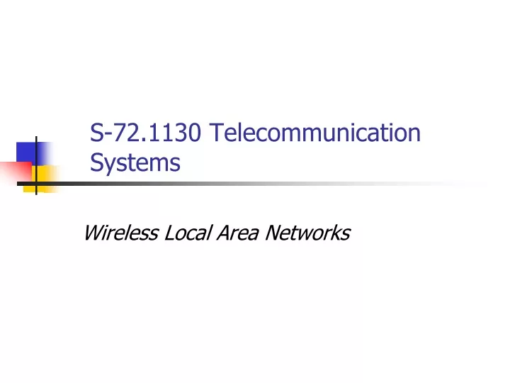 s 72 1130 telecommunication systems
