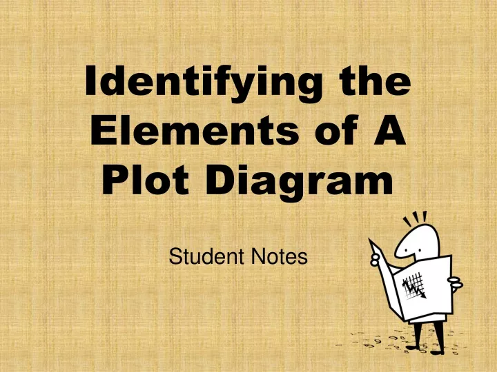 identifying the elements of a plot diagram