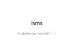 Exploring Historical ".Isms" with Enlightening Insights - slide 1