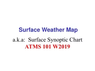 Surface Weather Map