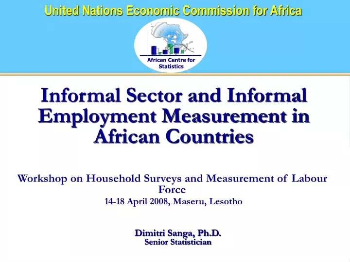informal sector and informal employment