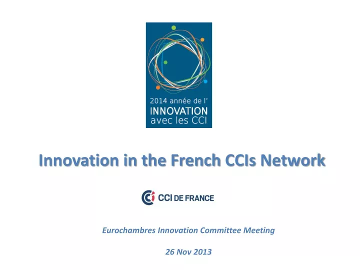 innovation in the french ccis network