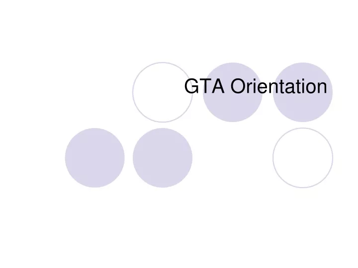 gta orientation