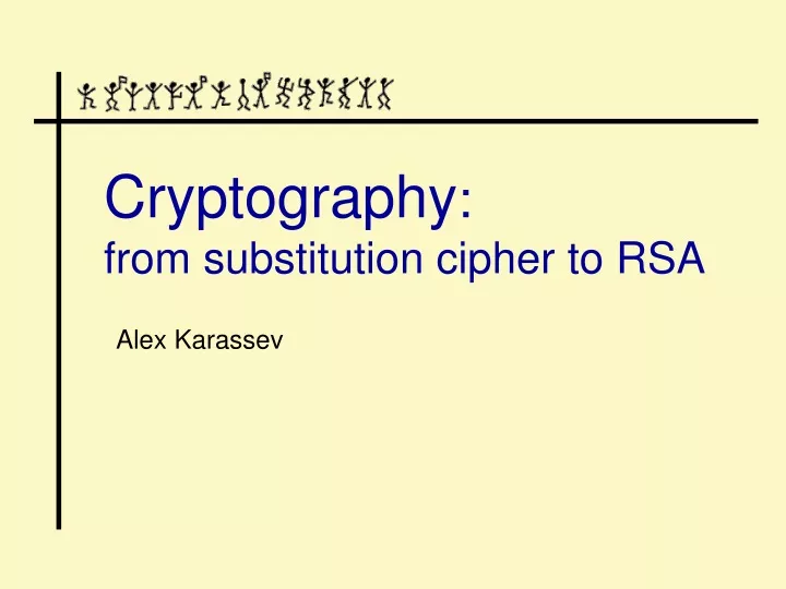 cryptography from substitution cipher to rsa
