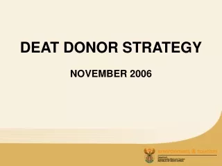 DEAT DONOR STRATEGY