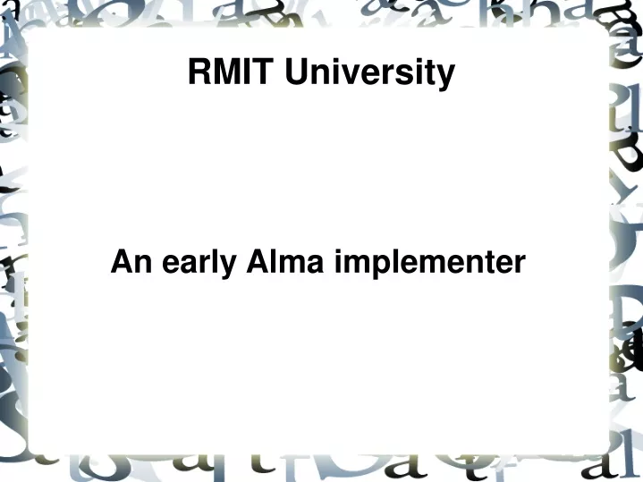 rmit university