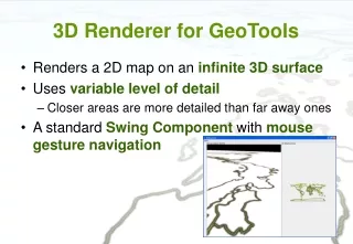 3D Renderer for GeoTools