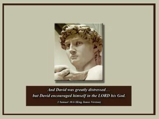 Lessons from the Life of King David