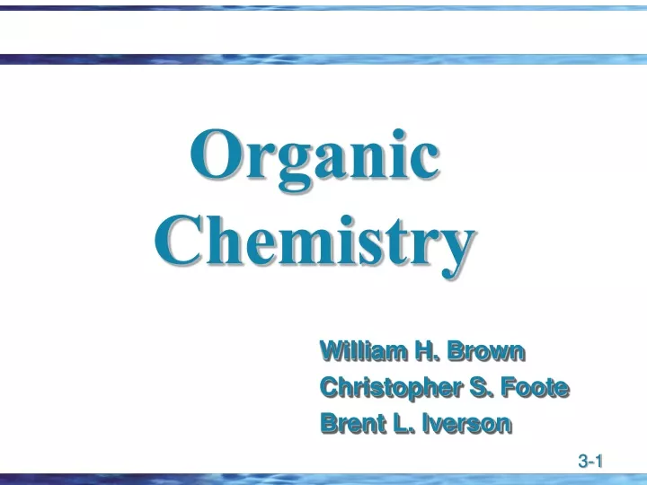 organic chemistry