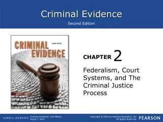 Federalism, Court Systems, and The Criminal Justice Process