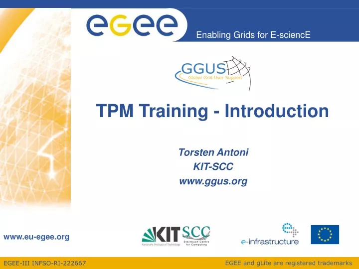 tpm training introduction