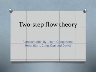 Two-step flow theory