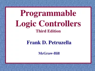 Programmable  Logic Controllers Third Edition