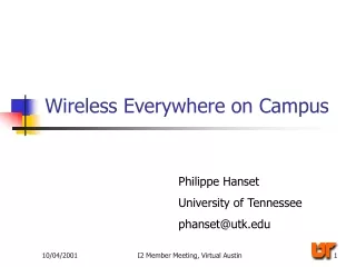 Wireless Everywhere on Campus