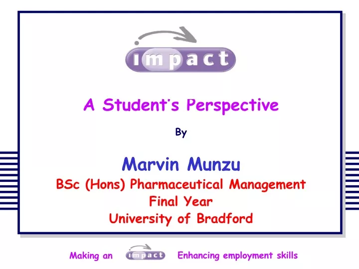 a student s perspective by marvin munzu bsc hons