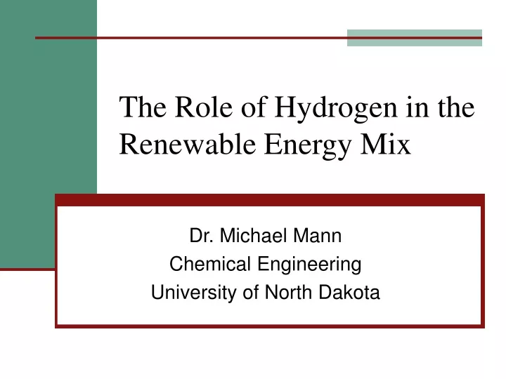 the role of hydrogen in the renewable energy mix