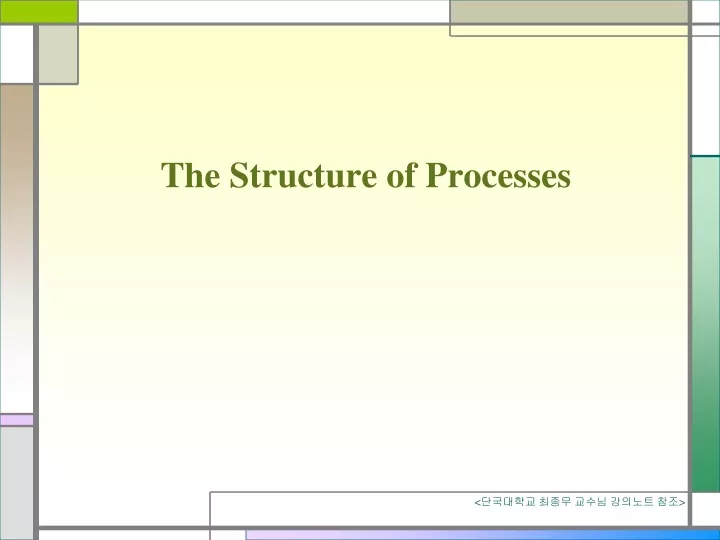 the structure of processes