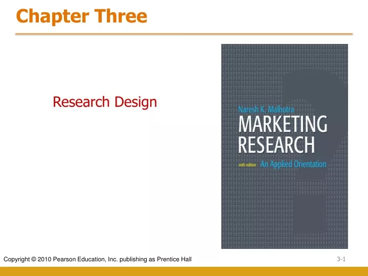 chapter three research design