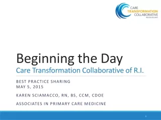 Beginning the Day Care Transformation Collaborative of R.I.