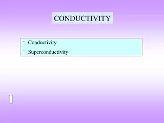 CONDUCTIVITY