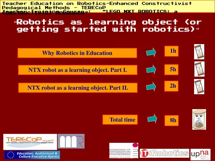 robotics as learning object or getting started