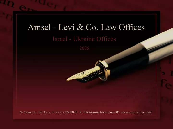 amsel levi co law offices