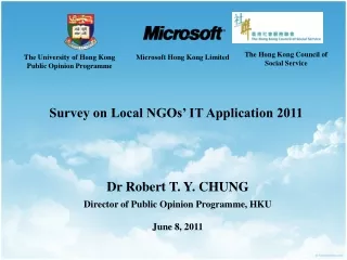 Survey on Local NGOs’ IT Application 2011