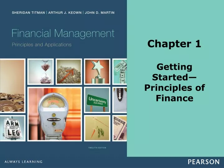 chapter 1 getting started principles of finance