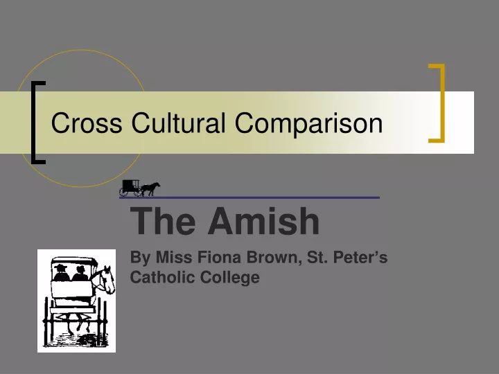 cross cultural comparison