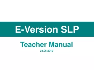 E -Version SLP