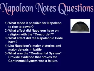 Napoleon Notes Questions