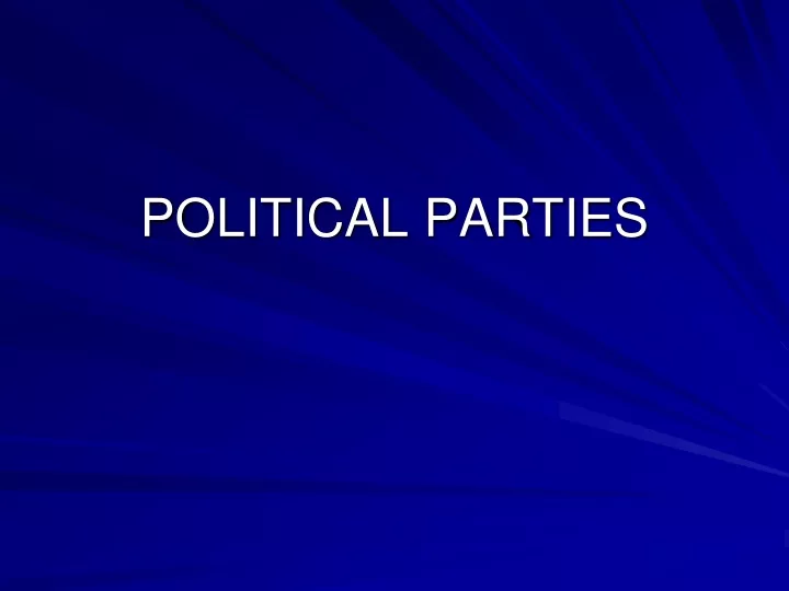 political parties